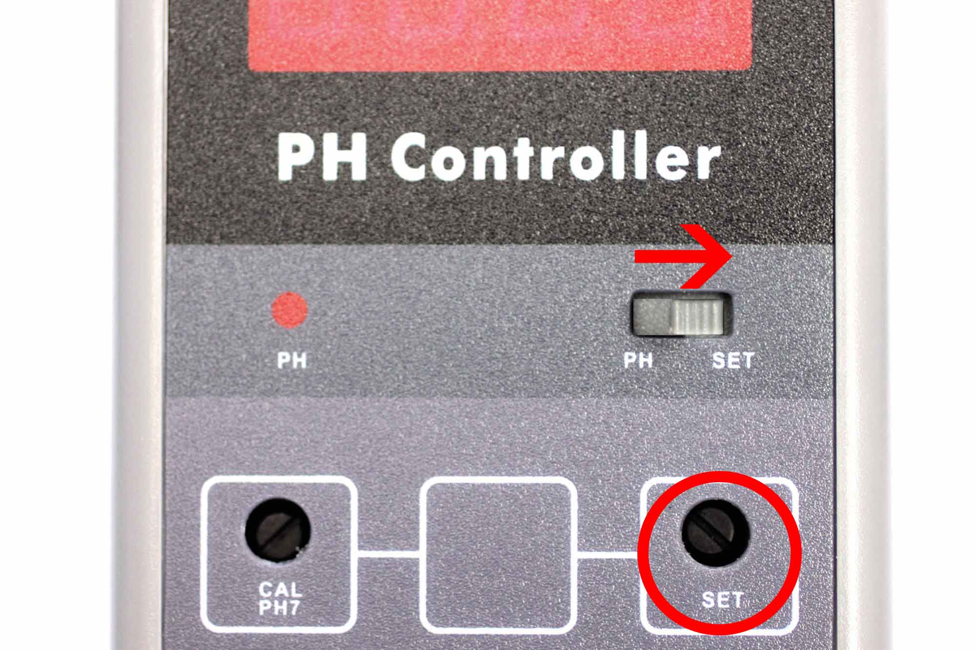 Einstellung des pH-Werts am Controller