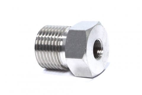 Seitenansicht des Einweg-CO2-Zylinderadapters