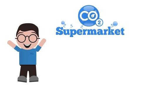 Foto eines Gutschein im generischen Stil von CO2 Supermarket