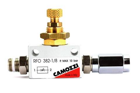 Foto von Camozzi Precision Flow Controller mit Stufand Erweiterung