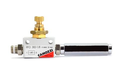 Foto von Camozzi Precision Flow Controller mit Bolzen und Verlängerung