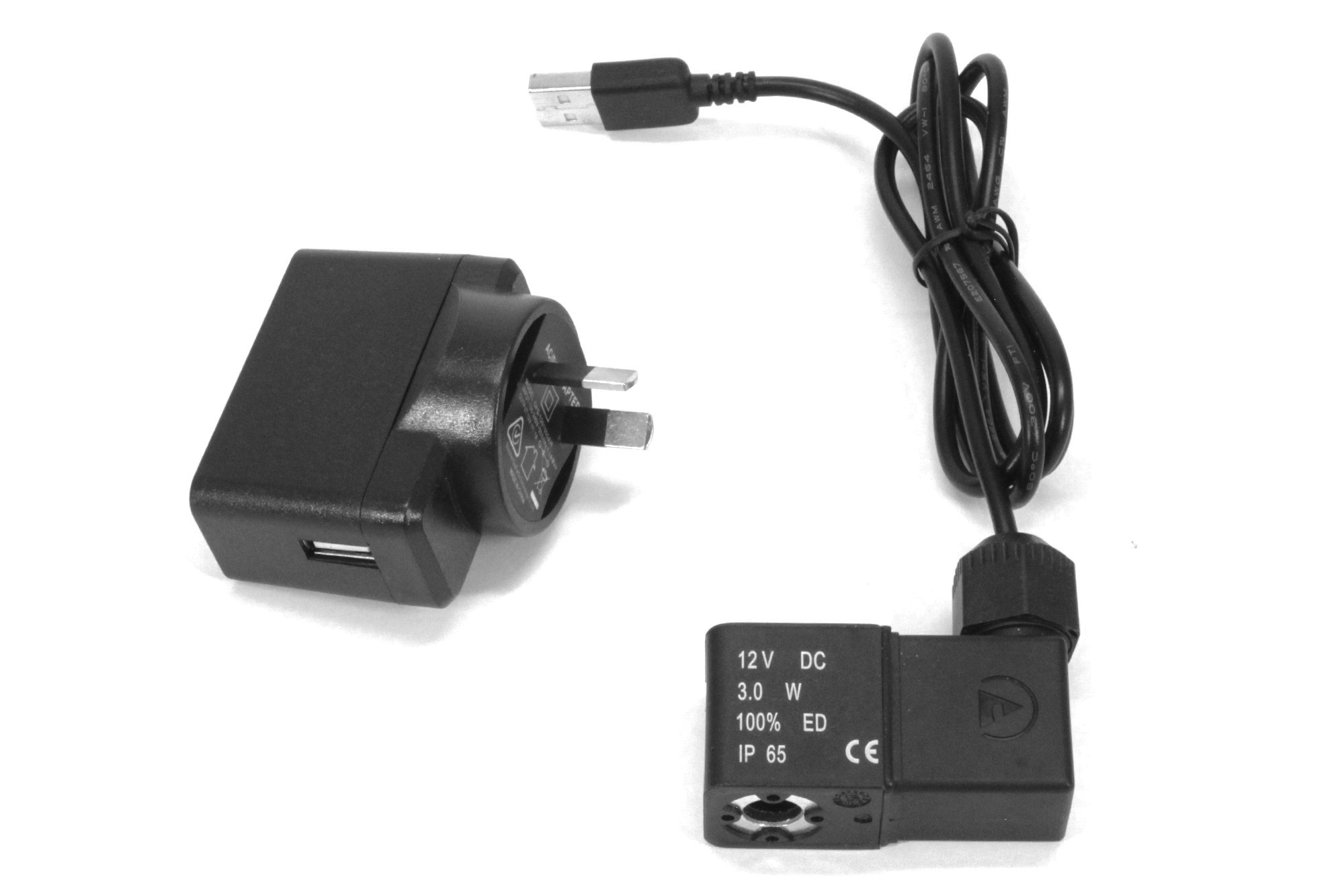 12V DC USB Magnetspule und Transformator für Australien und Neuseeland