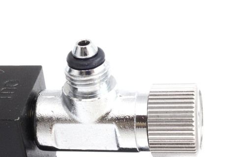 Foto von kleinen O-Ring an Nadelventil befestigt